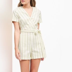 Linen/ Cotton blend shorts romper from Banana Republic